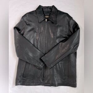 Reed Insulate Black Genuine Leather Jacket